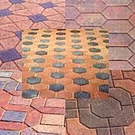 Brick or block paving.